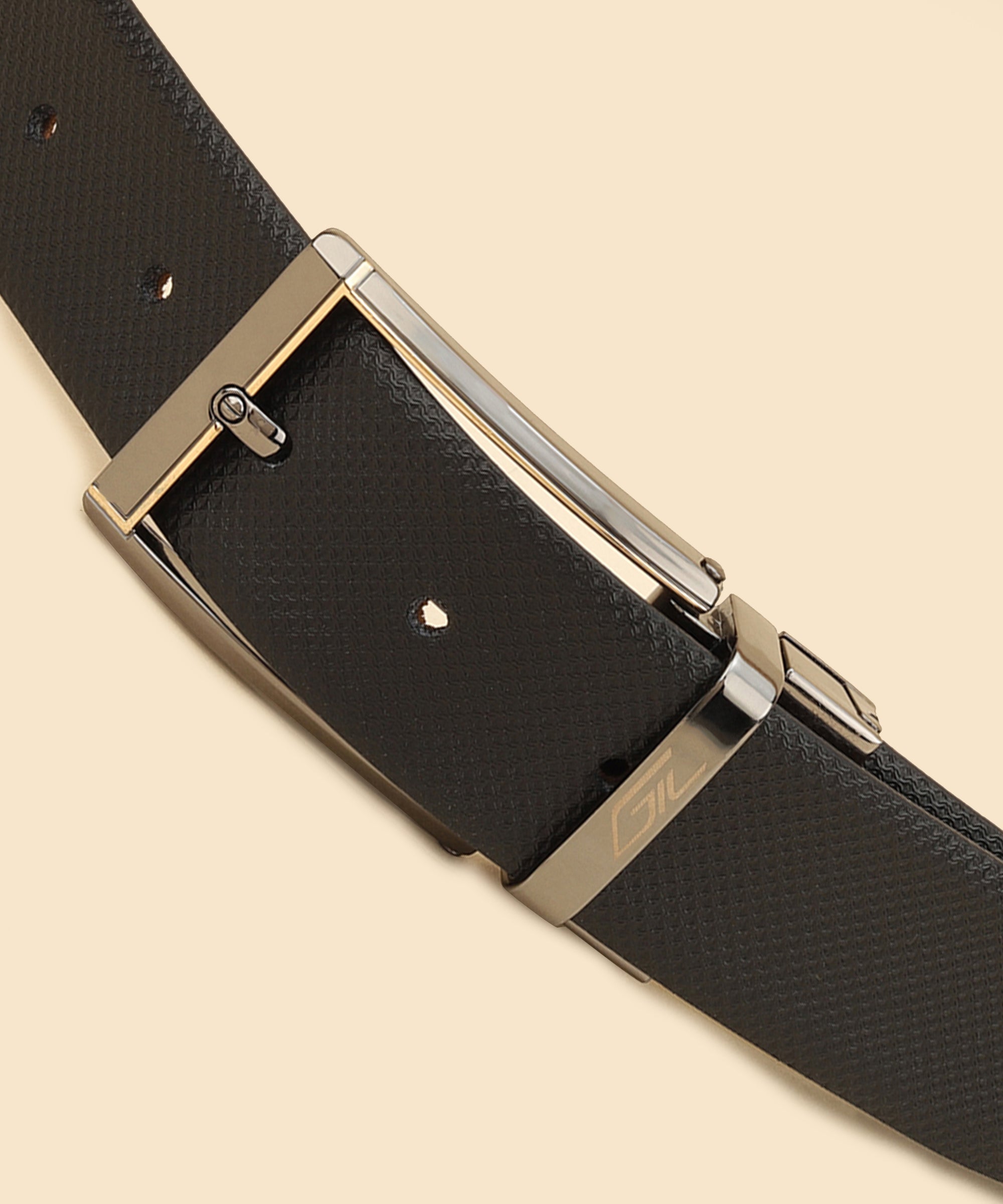 Black Leather Belt, Wallet & Keychain Combo