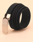 Black Ladies Belt- 21mm Plate Buckle