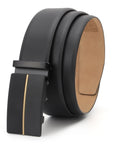 GIL Signature Auto-lock Men's Leather Belt | Wrinkle-free | With Leather Cleaning Cream