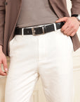 GIL Casual Men's Full-Grain Leather Belt | Wrinkle-free | Picasso
