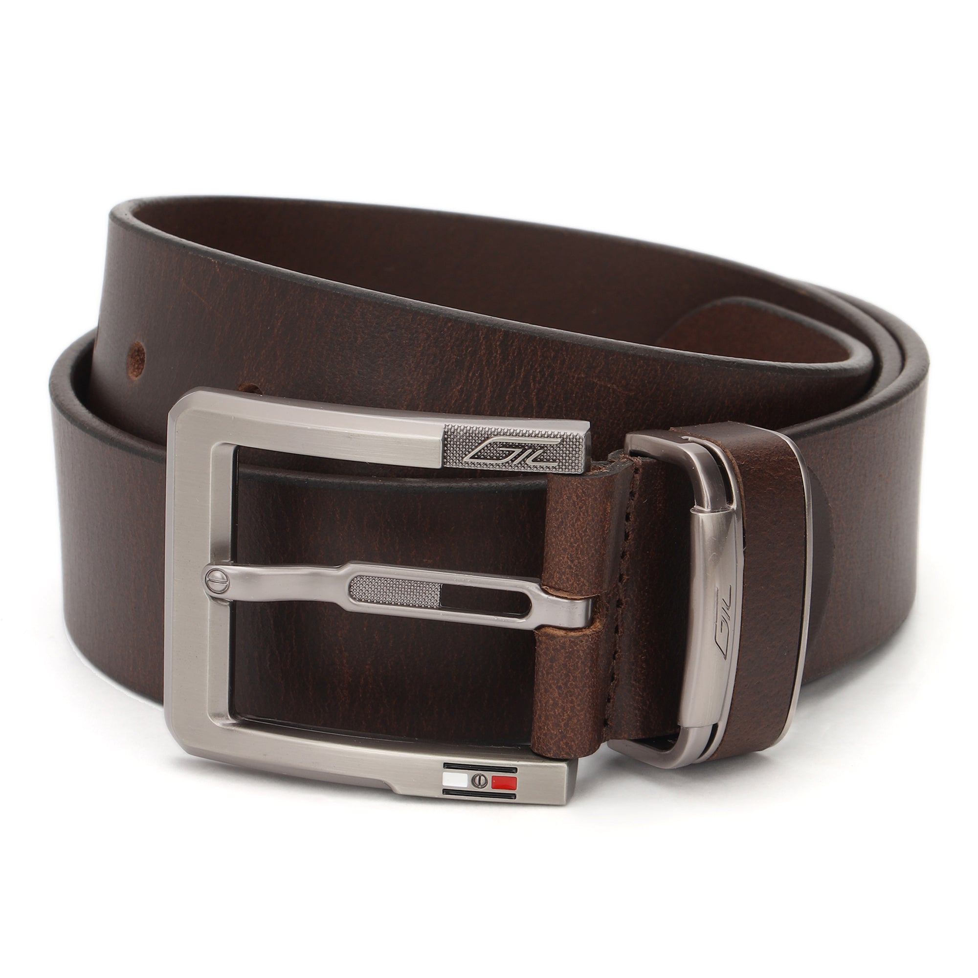 GIL Casual Men's Full-Grain Leather Belt Oil Pull-Up