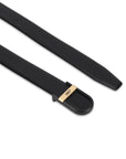 GIL Signature Profile Men's Leather Belt | Wrinkle-free | Matte Black Buckle