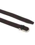 Signature Brown Profile Men's Leather Belt- Snake(4)