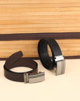GIL Auto-lock Men's Indian Leather Belt |Smooth | Micro-adjustments