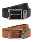 Men's Reversible Leather Belt- Black & Tan(Envi)