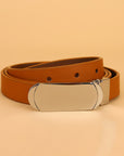 Tan Ladies Belt- 21mm Plate Buckle