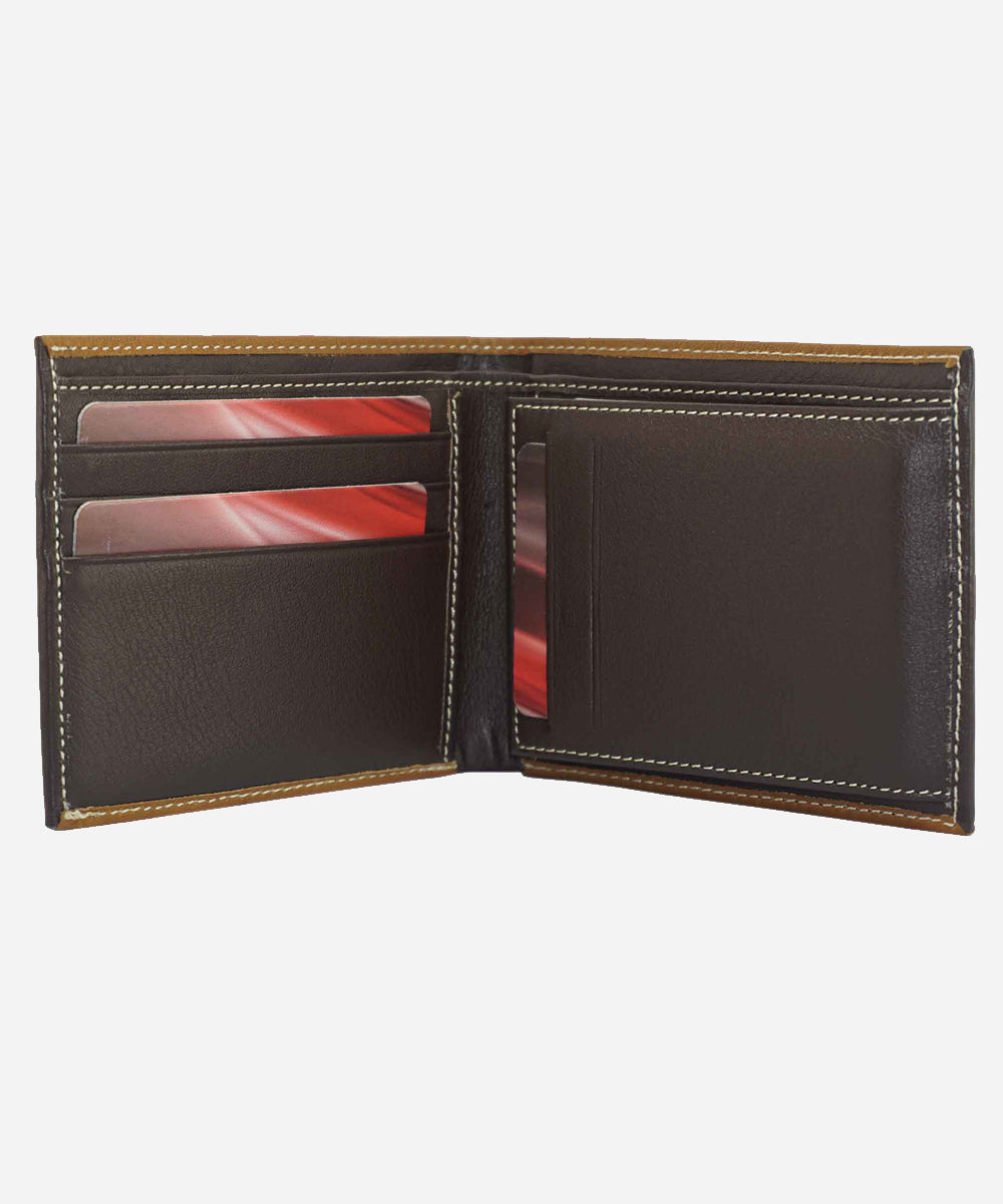 Brown Color Bifold Genuine Leather Wallet