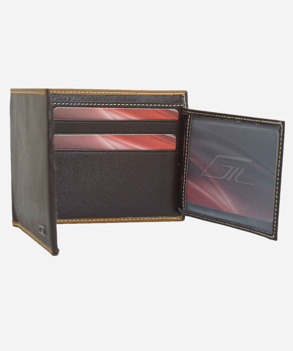 Brown Color Bifold Genuine Leather Wallet