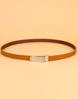 Tan Ladies Belt- 21mm Plate Buckle