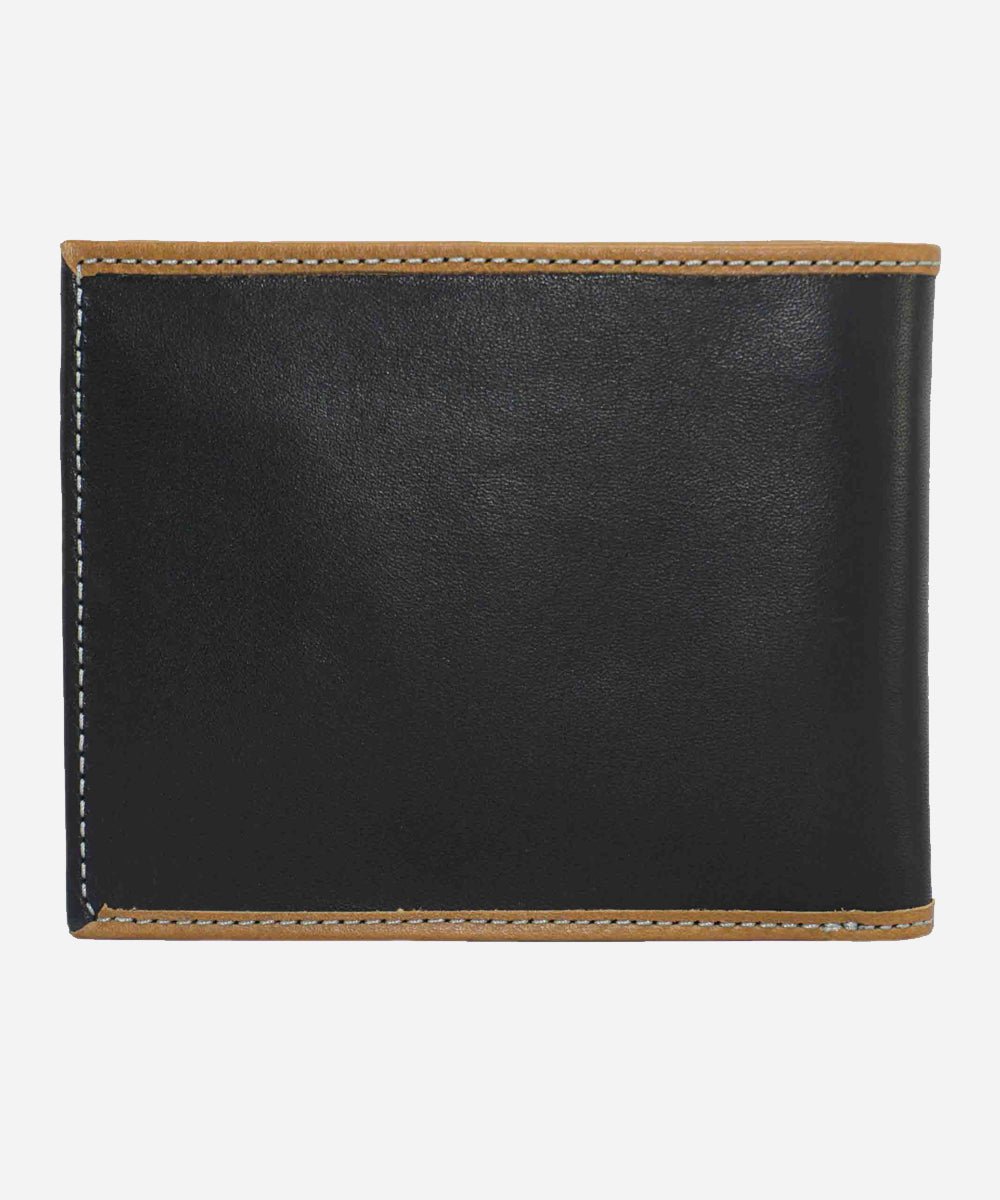 Black Color Bifold Genuine Leather Wallet