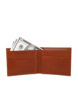 GIL Men's Bifold Leather Wallet with RFID | Embossed Full-Grain Leather