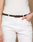 Brown Ladies Belt- 19mm Pin Buckle