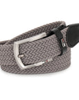 GIL Luxury Woven Stretch Men's Belt with Leather Detailing