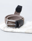 GIL Luxury Woven Stretch Men's Belt with Leather Detailing