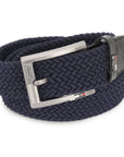 GIL Luxury Woven Stretch Men's Belt with Leather Detailing