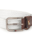 GIL Luxury Woven Stretch Men's Belt with Leather Detailing