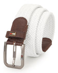 GIL Luxury Woven Stretch Men's Belt with Leather Detailing