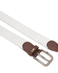 GIL Luxury Woven Stretch Men's Belt with Leather Detailing