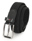 GIL Luxury Woven Stretch Men's Belt with Leather Detailing