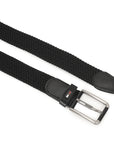 GIL Luxury Woven Stretch Men's Belt with Leather Detailing
