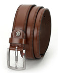 GIL Oxford 3D Embossed Leather Belt for Men | 35 mm width
