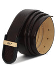 GIL Signature Profile Men's Leather Belt | Wrinkle-free | Matte Black Buckle