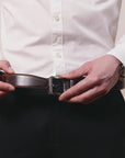 Pull-SM Auto-locking Men's Leather Belt