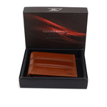 GIL Men's Bifold Leather Wallet with RFID | Embossed Full-Grain Leather