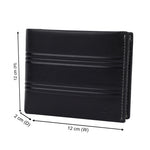 GIL Men's Bifold Leather Wallet with RFID | Embossed Full-Grain Leather