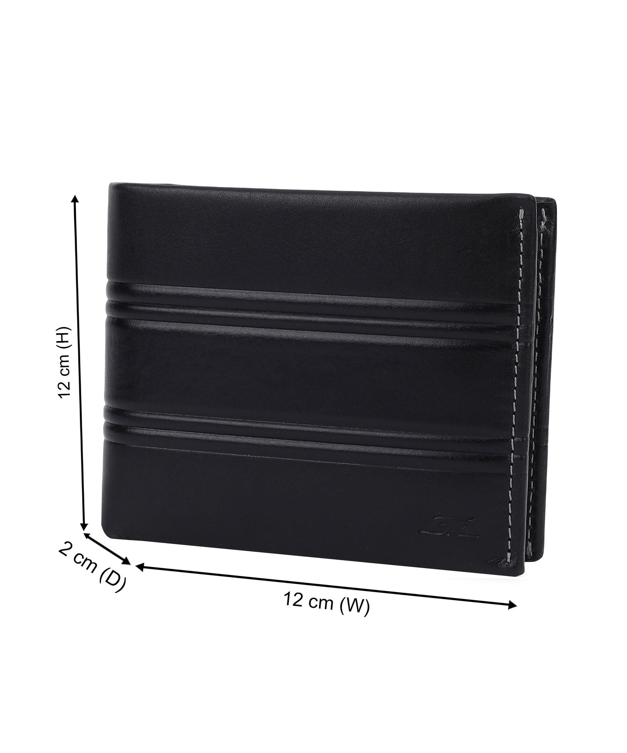 GIL Men's Bifold Leather Wallet with RFID | Embossed Full-Grain Leather