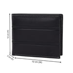 GIL Men's Bifold Leather Wallet with RFID | Embossed Full-Grain Leather