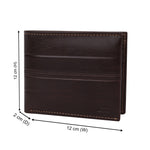 GIL Men's Bifold Leather Wallet with RFID | Embossed Full-Grain Leather