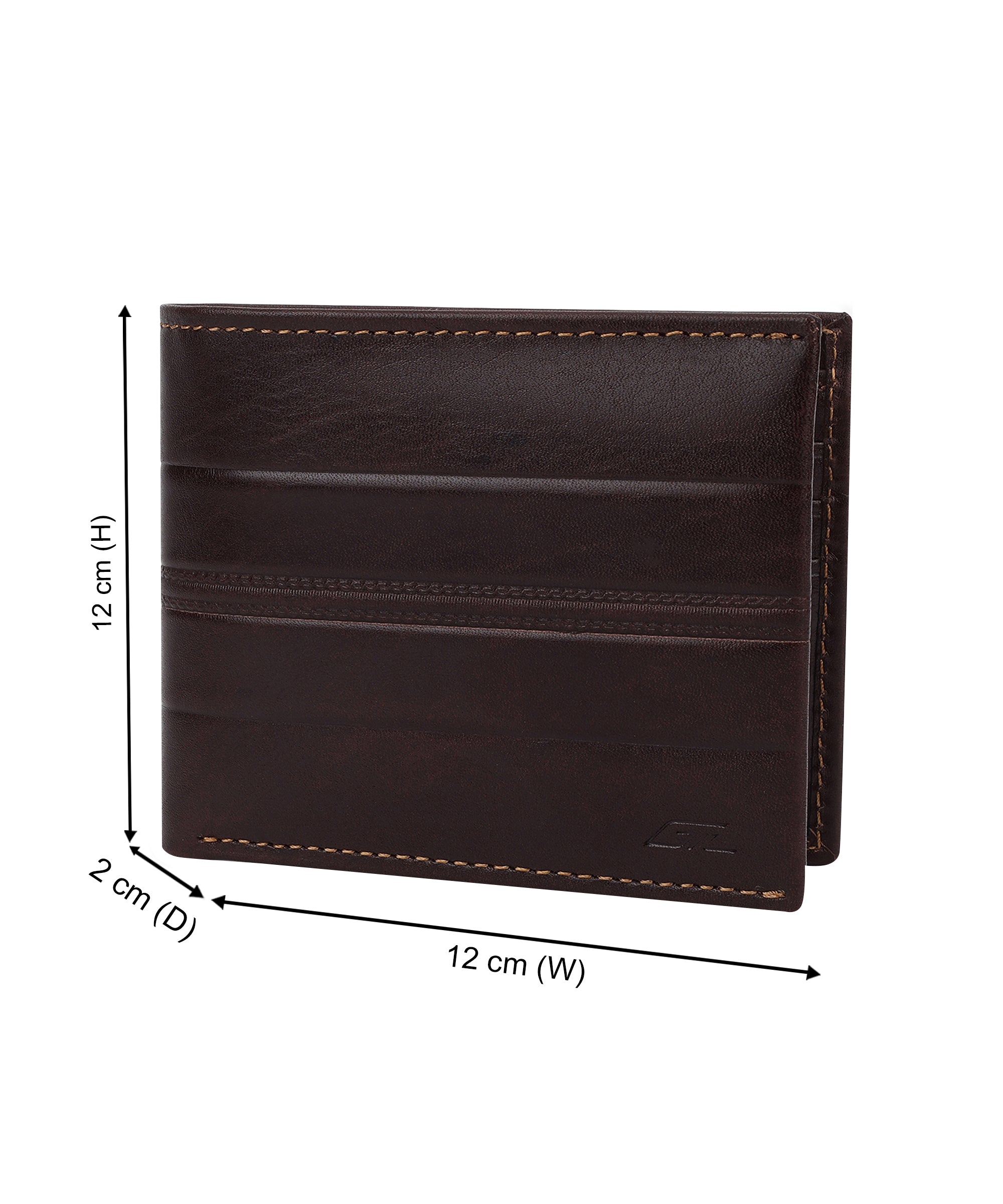 GIL Men's Bifold Leather Wallet with RFID | Embossed Full-Grain Leather