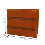 GIL Men's Bifold Leather Wallet with RFID | Embossed Full-Grain Leather