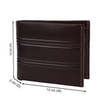 GIL Men's Bifold Leather Wallet with RFID | Embossed Full-Grain Leather