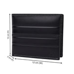 GIL Men's Bifold Leather Wallet with RFID | Embossed Full-Grain Leather