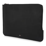 GIL premium Spanish Saffiano leather laptop sleeve for up to 15.6 inch laptops