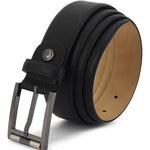 GIL Feather-Edge Men's Leather Belt | Wrinkle-free | Saffiano | Roller Buckle