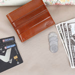 GIL Men's Bifold Leather Wallet with RFID | Embossed Full-Grain Leather