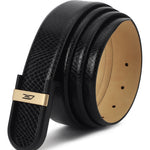 GIL Signature Profile Men's Leather Belt | Wrinkle-free | Matte Black Buckle
