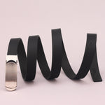 Black Ladies Belt- 21mm Plate Buckle