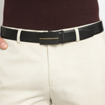 GIL Signature Auto-lock Men's Leather Belt | Wrinkle-free | With Leather Cleaning Cream