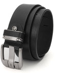 Casual Men's Leather Belt- Picasso Black