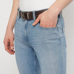 GIL Casual Men's Full-Grain Leather Belt | Waxy Marble