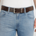 GIL Casual Men's Full-Grain Leather Belt | Waxy Marble