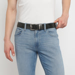 GIL Casual Men's Full-Grain Leather Belt | Waxy Marble