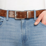 GIL Casual Men's Full-Grain Leather Belt | Waxy Marble