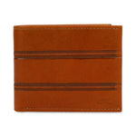 GIL Men's Bifold Leather Wallet with RFID | Embossed Full-Grain Leather