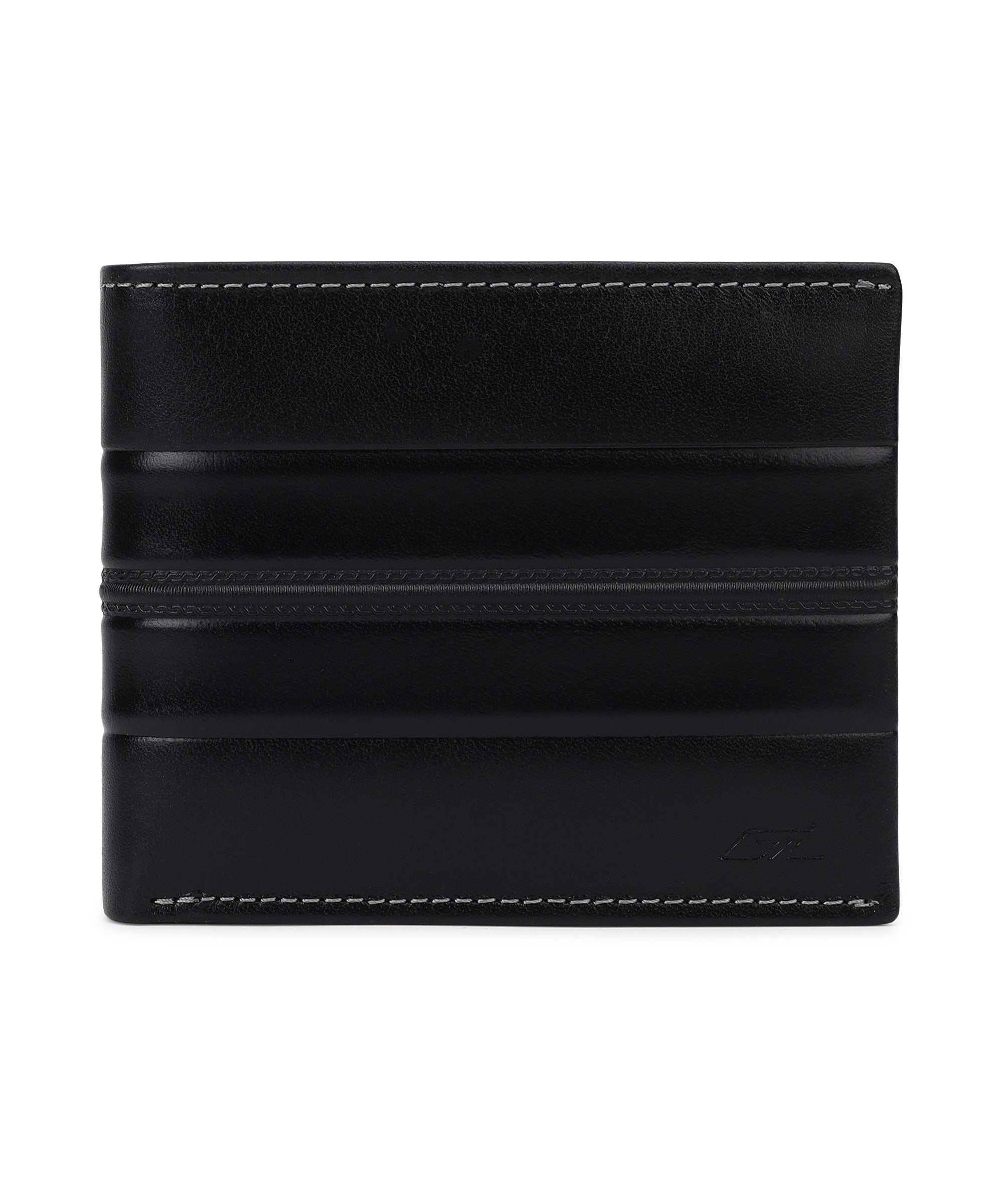 GIL Men's Bifold Leather Wallet with RFID | Embossed Full-Grain Leather
