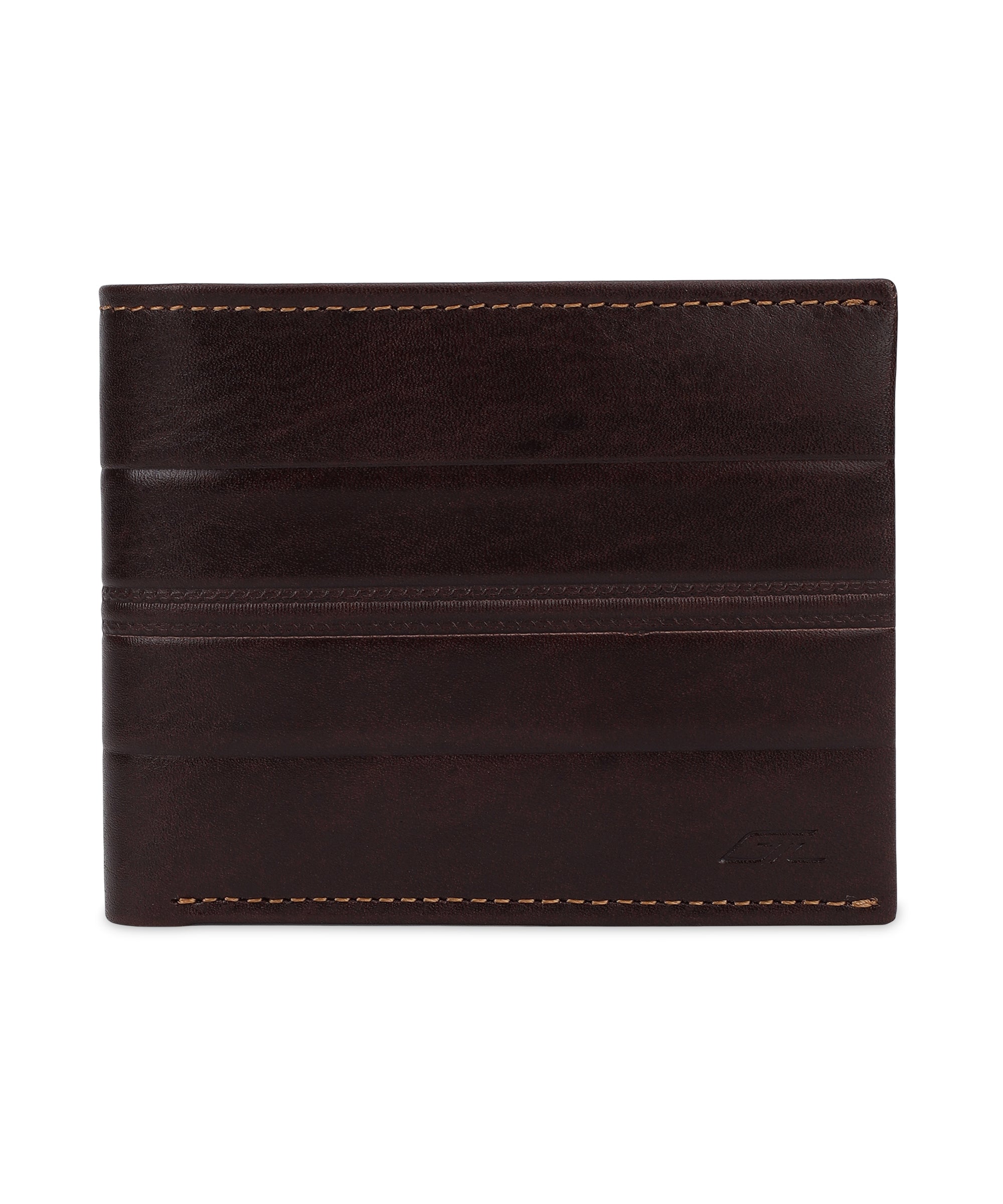GIL Men's Bifold Leather Wallet with RFID | Embossed Full-Grain Leather